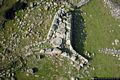 Siddi-tomba di giganti Sa Domu ’e S’Orcu: veduta dall’alto
