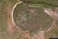 Siddi: il nuraghe Santa Barbara: veduta dall’'alto