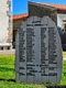 Silanus-piazza Itria: la 'Lapide commemorativa dei Caduti'