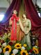 Silius: chiesa parrocchiale dedicata alle Sante Felicita e Perpetua: statue delle Sante patrone