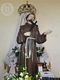 Silius: chiesa parrocchiale dedicata alle Sante Felicita e Perpetua: statua di San Francesco d’Assisi