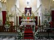 Silius: altare addobbato per la festa delle Sante Felicita e Perpetua
