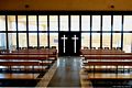 San Vero Milis: chiesa della Beata Vergine Assunta e San Lorenzo: la vetrata a scomparsa
