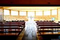 San Vero Milis: chiesa della Beata Vergine Assunta e San Lorenzo: la vetrata aperta San Vero Milis: chiesa della Beata Vergine Assunta e San Lorenzo: la vetrata aperta