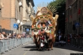 Sinnai-Sfilata di traccas i tradizionali carri a buoi riccamente decorati