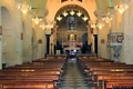 Sinnai-chiesa parrocchiale di Santa Barbara Vergine e Martire: interno verso il presbiterio
