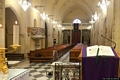 Sinnai-chiesa parrocchiale di Santa Barbara Vergine e Martire: interno verso il portale di ingresso Sinnai-chiesa parrocchiale di Santa Barbara Vergine e Martire: interno verso il portale di ingresso