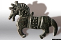 Sinnai-Museo Civico di Sinnai-Il placchetta alto medioevale di un cavallo al galoppo Sinnai-Museo Civico di Sinnai-Il placchetta alto medioevale di un cavallo al galoppo