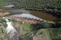 Sinnai-La diga Sinnai I in località Cuccuru Sa Cresia con i resti della piccola chiesa di San Bartolomeo