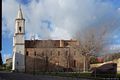 Solarussa-antuario della Madonna delle Grazie: la fiancata destra vista arrivando dalla via Fratelli Cervi
