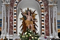 Sorradile-Chiesa parrocchiale di San Sebastiano: particolare dell’altare di San Sebastiano