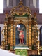 Sorradile-Chiesa parrocchiale di San Sebastiano: particolare dell’altare di San Sebastiano