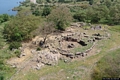 Sorradile-Veduta dall’alto dei resti del Santuario tardo nuragico di Su Monte