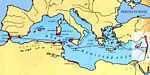 Localizzazione di insediamenti Fenici nel Mediterraneo