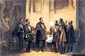 Il 23 marzo 1849 Carlo Alberto abdica in favore del figlio Vittorio Emanuele