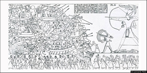 Medinet Habu: battaglia contro i Popoli del Mare