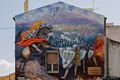A Macomer il murale che rappresenta la battaglia di Macomer
