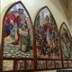 Suelli: chiesa parrocchiale di San Pietro Apostolo: il pannelli con la vita di San Giorgio Vescovo