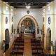 Suni: chiesa parrocchiale di Santa Maria della Neve: la navata verso l’altare