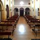 Suni: chiesa parrocchiale di Santa Maria della Neve: la navata verso l’ingresso