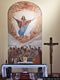 Tertenia: chiesa parrocchiale della Beata Vergine Assunta: sul retro dell’altare centrale l’affresco di don Egidio Manca