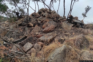 Tertenia-resti del nuraghe complesso Marosini