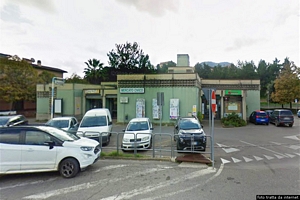 Teulada-La piazza della Repubblica con il Mercato Civico