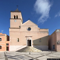 Teulada: chiesa Parrocchile della Vergine del Carmelo: facciata