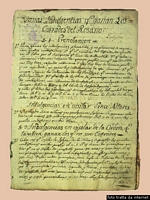 Teulada-Museo dei Tesorie: registro della Confraternita del Rosario del 1820