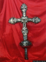Teulada-Museo dei Tesorie: croce astile in argento