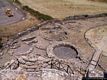 Torralba-reggia nuragica di Santu Antine: veduta d’insieme dei resti di capanna del villaggio nuragico