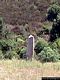 Tortolì-Secondo dei tre menhir conficcato nel terreno