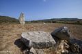 Tortol&igrave;-Lastra votiva con coppelle di Pedra Longa in piedi