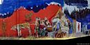 Triei: arte a Triei-gigantesco murale sull’Inquisizione in Sardegna