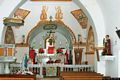Triei-Chiesa parrocchiale dedicata ai Santi Cosma e Damiano: il presbiterio
