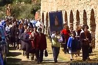 Ulassai-Il processione per la festa di Santa Barbara