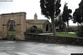 Uras: chiesa di Sant’Antonio da Padova: veduta dal cancello di ingresso