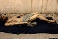 Uras: chiesa parrocchiale di Santa Maria Maddalena: scultura processionale del Cristo crocifisso