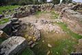 Uras-resti del nuraghe complesso Sa Domu Beccia: il cortile interno