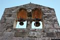 Usellus: chiesa campestre di Santa Lucia: il campanile a vela Usellus: chiesa campestre di Santa Lucia: il campanile a vela