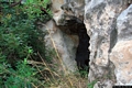 Usini-Necropoli di S’Elighe Entosu: il prospetto di ingresso della tomba VII