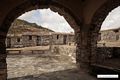 Ussassai: chiesa campestre del Santissimo Salvatore: veduta delle cumbessias dove alloggiavano i pellegrini