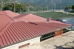 Ussassai-Campo polivalente Cobingiu: veduta dall&rsquo;alto