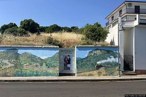 Ussassai-Il grande murale di Antonio Aregoni: particolare