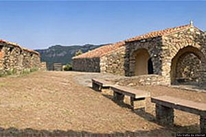 Ussassai-Veduta della chiesa campestre del Santissimo Salvatore