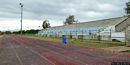 Uta: bascus Argius: il pista e tribune del Campo da Calcio Comunale