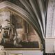 Villacidro: chiesa parrocchiale di Santa Barbara: affresco alla destra del presbiterio