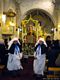 Villacidro-Festa di Santa Barbara: la statua portata in processione