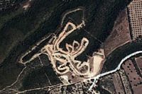 Villacidro-Crossodromo di Villacidro: veduta dall&rsquo;alto della pista