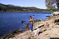 Villagrande Strisaili-Il Lago Alto del Flumendosa: il pescatori